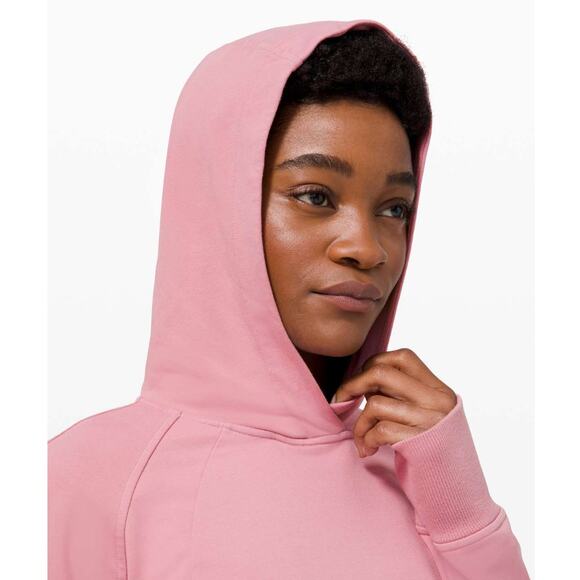 Lululemon Scuba Pullover Pink Taupe Sweatshirt Size 10 - Picture 4 of 13